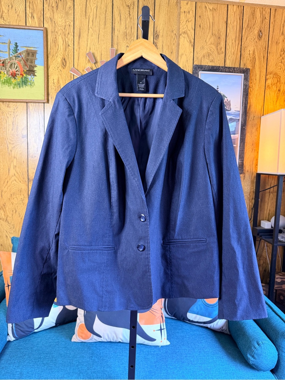 Lane Bryant Navy Two-Button Women's Blazer